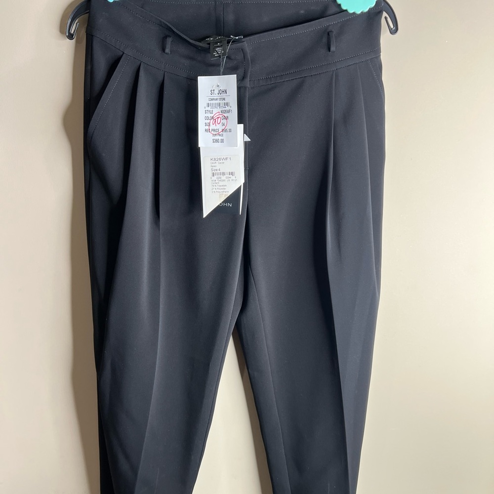 COPY - NWT St. John knit black pant size 4